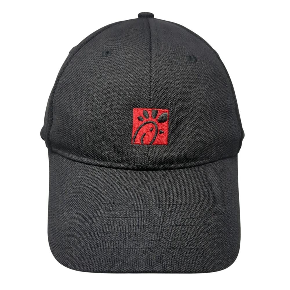 Team Style Oobe Slideback Baseball Cap Black One Size Adjustable Embroidered